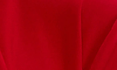 Nina Leonard Ruffle Bolero In Nina Red