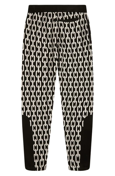 Shop Crooks & Castles Crooks And Castles Chain Group Joggers In Black