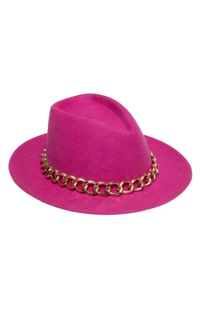 Shop Eugenia Kim Blaine Wool Felt Fedora In Magenta