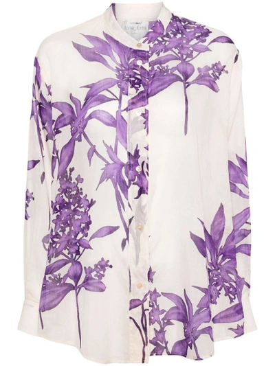Shop Forte Forte Forte_forte Floral Print Shirt In White