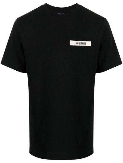 Shop Jacquemus 'gros Grain' T-shirt In Black