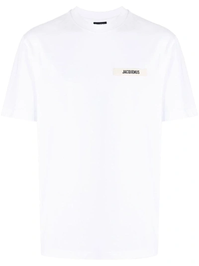 Shop Jacquemus 'gros Grain' T-shirt In White
