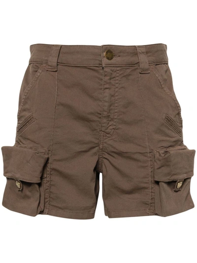 Shop Pinko Shorts With Pockets In Brown