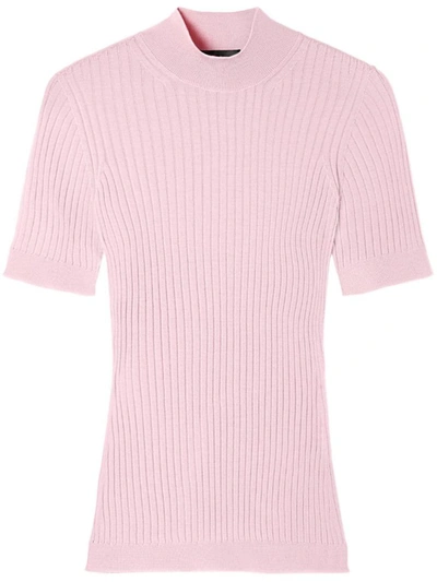 Shop Versace Ribbed Knit In Pink