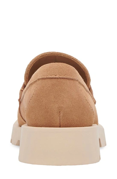 Shop Dolce Vita Elias Loafer In Toffee Suede