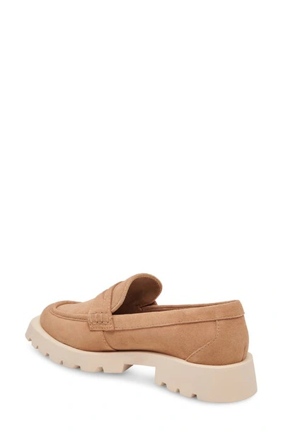 Shop Dolce Vita Elias Loafer In Toffee Suede