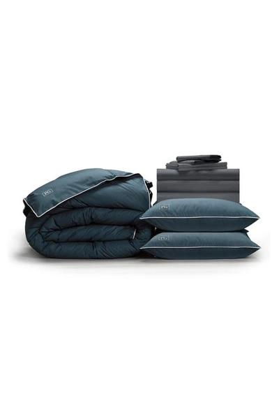 Shop Pg Goods Soft & Smooth Down-alternative Perfect Bedding Bundle In Charcoal