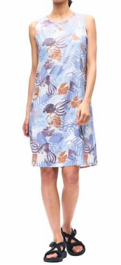 Shop Indyeva Lieve Dress In Fresh Blue Botanical In Multi