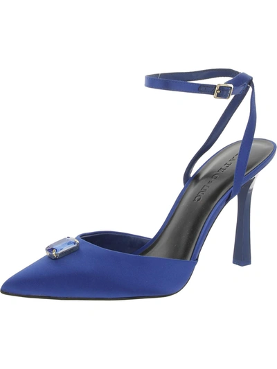 Shop Inc Victoria Womens Embellished Pointed Toe Ankle Strap In Blue