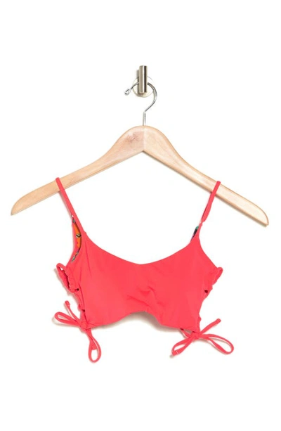 Shop Maaji Mango Portico Reversible Bikini Top In Pink