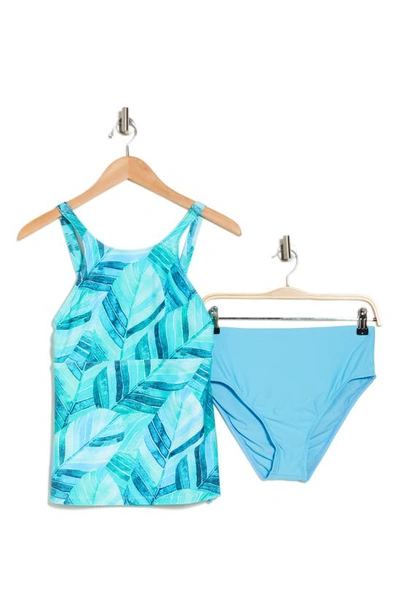 Shop Next By Athena Shoreside Breeze Two-piece Swimsuit In Sea Glass