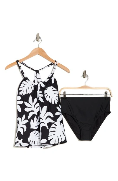 Shop Next By Athena Mondrian Two-piece Swimsuit In Black