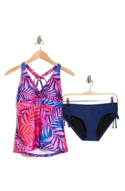 Shop Next By Athena Coco Tulum Sport Two-piece Swimsuit In Purple Multi