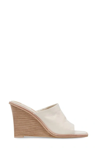 Shop Dolce Vita Gilded Wedge Sandal In Off White Leather