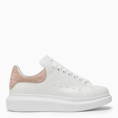 Shop Alexander Mcqueen White And Camel Oversized Sneakers Women