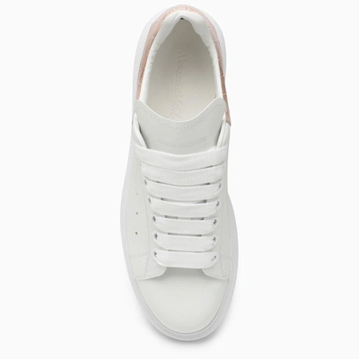 Shop Alexander Mcqueen White And Camel Oversized Sneakers Women