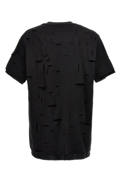 Shop Givenchy Men Destroyed Effect T-shirt In Black