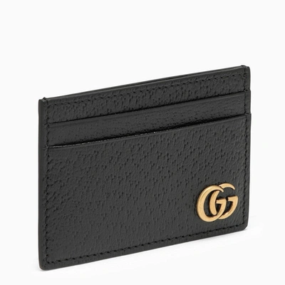 Shop Gucci Black Gg Credit Card Holder Men