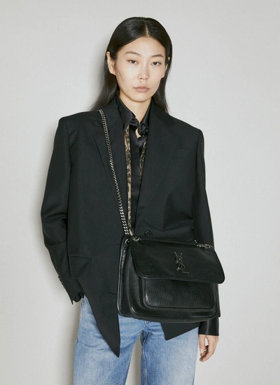 Shop Saint Laurent Women Medium Niki Shoulder Bag In Black