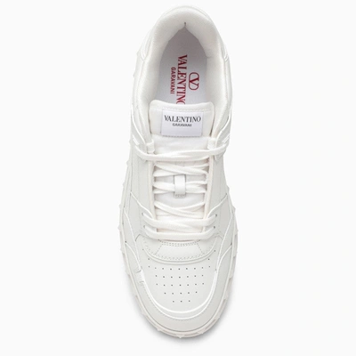 Shop Valentino Garavani Freedots Low Top Sneaker In White Calfskin Men