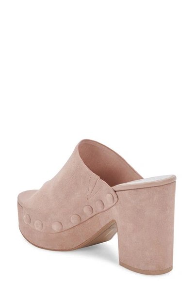 Shop Dolce Vita Emol Platform Sandal In Blush Suede