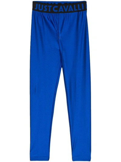Shop Just Cavalli Trousers In Blue