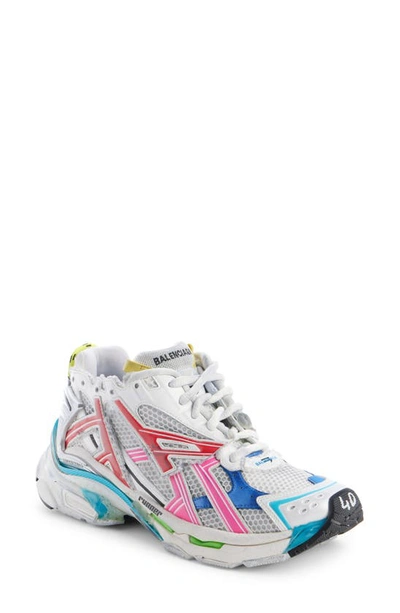 Shop Balenciaga Runner Sneaker In Grey Multi