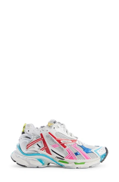 Shop Balenciaga Runner Sneaker In Grey Multi