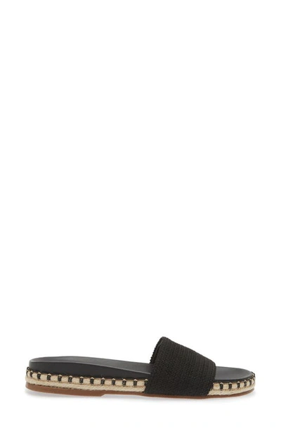 Shop Kaanas Savaii Textured Band Pool Slide Sandal In Black