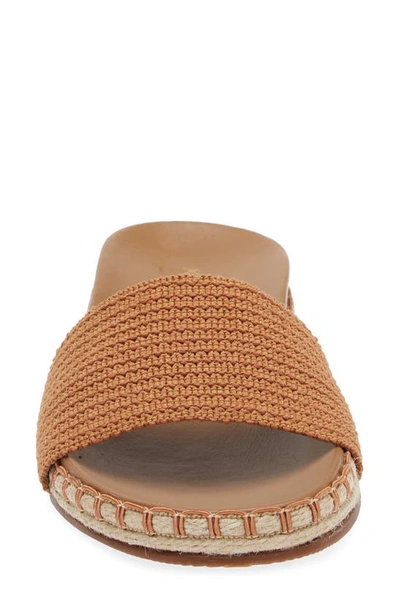 Shop Kaanas Savaii Textured Band Pool Slide Sandal In Caramel