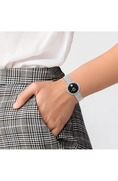 Shop Versus Lea Crystal Mesh Strap Watch, 35mm In Stainless Steel