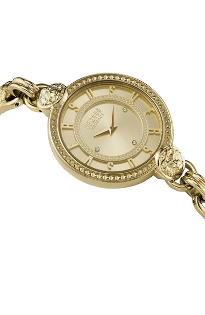 Shop Versus Les Docks Bracelet Watch, 36mm In Ip Yellow Gold