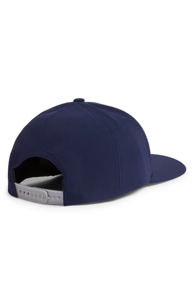 Swannies Swan Delta Waterproof Baseball Cap In Navy-white