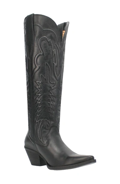 Shop Dingo Raisin Kane Knee High Western Boot In Black