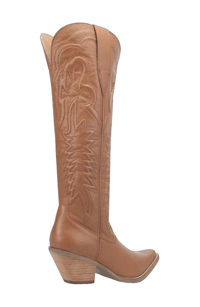 Dingo Raisin Kane Knee High Western Boot In Brown