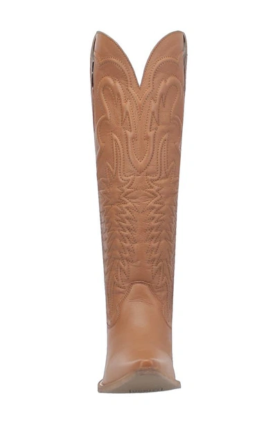 Shop Dingo Raisin Kane Knee High Western Boot In Brown