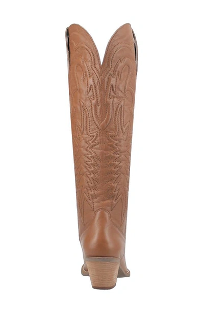 Shop Dingo Raisin Kane Knee High Western Boot In Brown