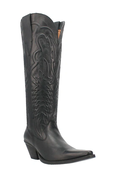 Shop Dingo Raisin Kane Knee High Western Boot In Black