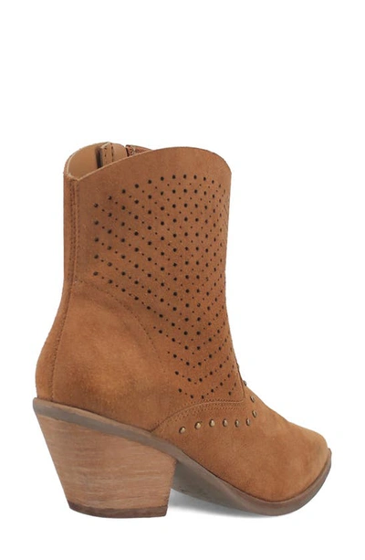Dingo Miss Side Zip Western Boot In Camel