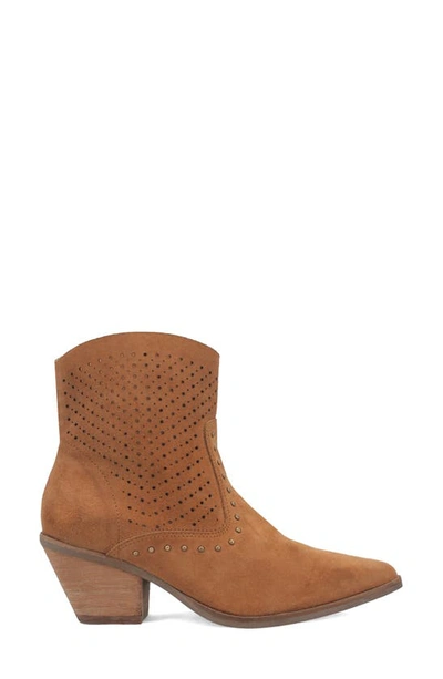 Dingo Miss Side Zip Western Boot In Camel