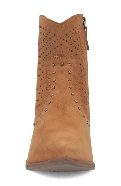 Dingo Miss Side Zip Western Boot In Camel