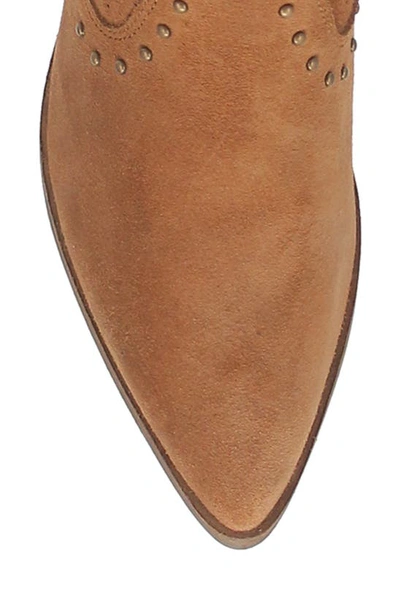 Dingo Miss Side Zip Western Boot In Camel
