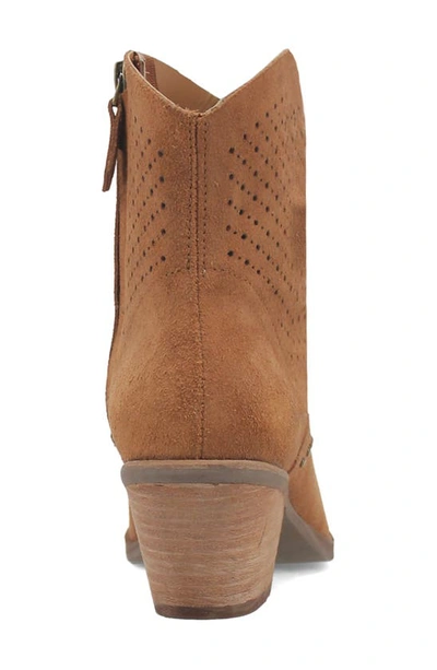 Dingo Miss Side Zip Western Boot In Camel