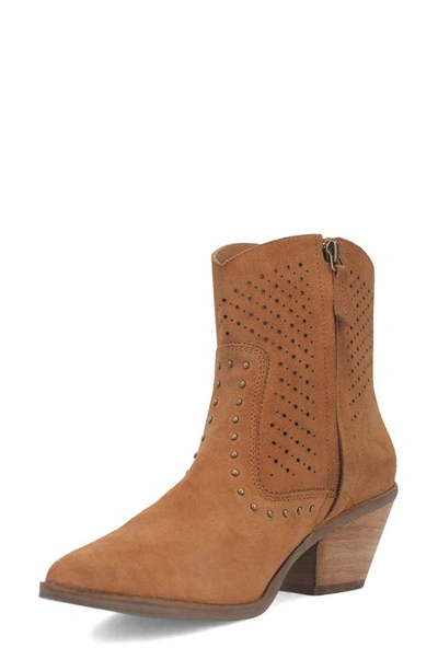 Dingo Miss Side Zip Western Boot In Camel