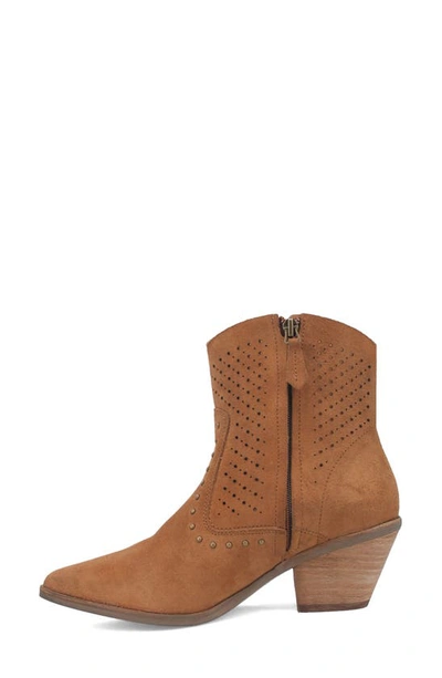 Dingo Miss Side Zip Western Boot In Camel