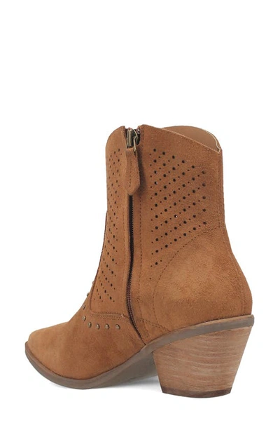 Dingo Miss Side Zip Western Boot In Camel