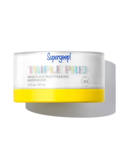 Shop Supergoop Triple Prep Weightless Multitasking Moisturizer Spf 40 Sunscreen 1.7 Fl. Oz. !