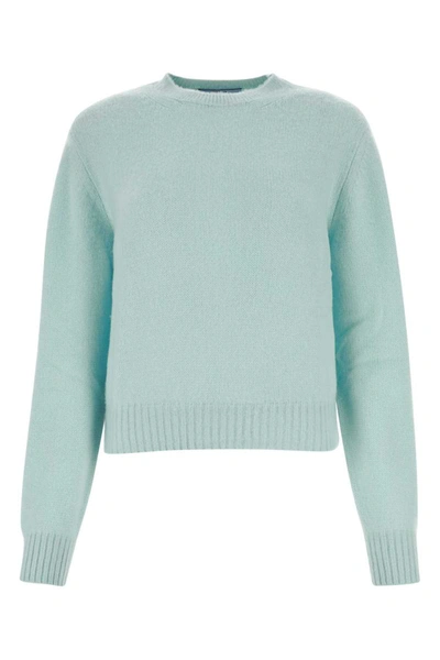 Prada Tiffany Cashmere Sweater In Blue