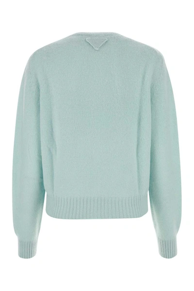 Prada Tiffany Cashmere Sweater In Blue