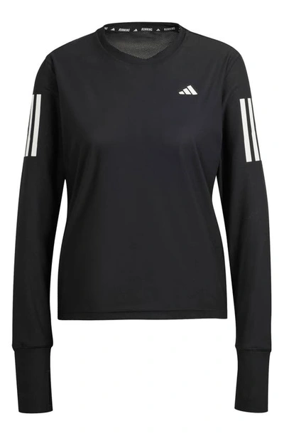 Shop Adidas Originals Own The Run Long Sleeve T-shirt In Black